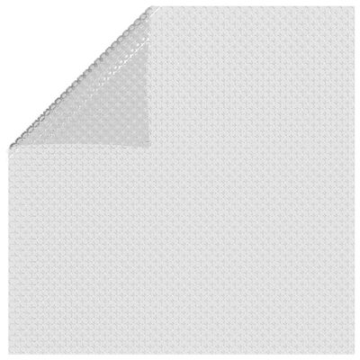 vidaXL Plávajúca solárna bazénová fólia z PE 975x488 cm sivá