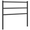 vidaXL Kovov&eacute; n&aacute;hradn&eacute; čelo postele čierne 100 cm