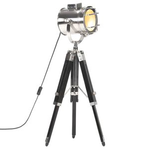 vidaXL Lampa na stat&iacute;ve čierna 69 cm mangovn&iacute;kov&yacute; mas&iacute;v