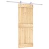 vidaXL Posuvn&eacute; dvere Pr&iacute;rodn&aacute; a biela 80 x 210 cm