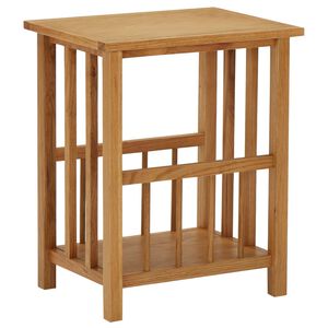 vidaXL Stol&iacute;k na časopisy 45x35x55 cm dubov&yacute; mas&iacute;v