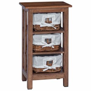 vidaXL Bočn&yacute; st&ocirc;l Hned&aacute; Mahag&oacute;nov&yacute; mas&iacute;v