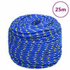 vidaXL Lodn&eacute; lano modr&eacute; 10 mm 25 m polypropyl&eacute;n