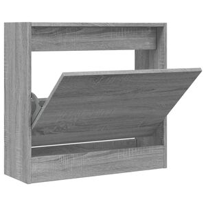 vidaXL Botn&iacute;k siv&yacute; dub sonoma 60x21x57 cm spracovan&eacute; drevo