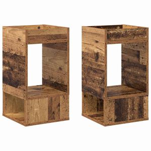 vidaXL Koncov&yacute; st&ocirc;l 2 ks Star&eacute; drevo 30 x 30 x 56 cm Kompozitn&eacute; drevo