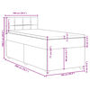 vidaXL Boxspring posteľ s matracom čierna 100x200 cm l&aacute;tka