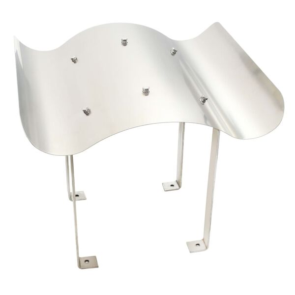 vidaXL Kom&iacute;nov&aacute; strie&scaron;ka z nehrdzavej&uacute;cej ocele, 60 x 60 x 38 cm