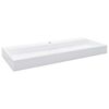 vidaXL Um&yacute;vadlo z miner&aacute;lneho/mramoroveho odliatku 120x46x11 cm biele