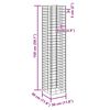 vidaXL Gabiónové vyvýšené záhony 4 ks 30x30x50/100/150/200 cm, železo