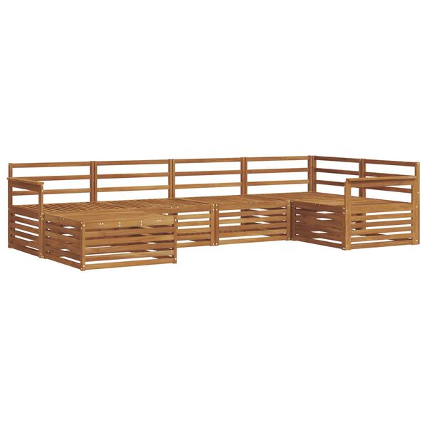 vidaXL Z&aacute;hradn&aacute; s&uacute;prava gaučov 6 pcs Pr&iacute;rodn&aacute;