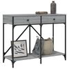 vidaXL Konzolový stolík sivý sonoma 100x39x78,5 cm kompozitné drevo