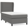 vidaXL Boxspring posteľ s matracom siv&aacute; 80x200 cm umel&aacute; koža