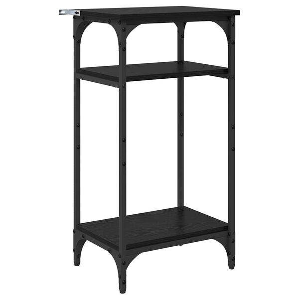 vidaXL Bočn&yacute; st&ocirc;l Čierny dub 40 x 30 x 75 cm Kompozitn&eacute; drevo