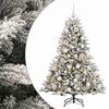 vidaXL Umel&yacute; vianočn&yacute; stromček s vianočn&yacute;mi guľami 120 cm 150 LED