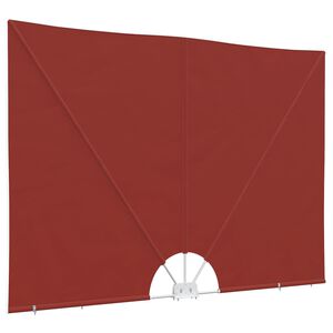 vidaXL Skladacia bočn&aacute; mark&iacute;za na terasu, tehlov&aacute; 240x160 cm
