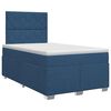 vidaXL Posteľ boxspring s matracom Modr&aacute; 120 x 200 cm L&aacute;tka