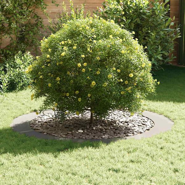 vidaXL vhodn&yacute; pre ploch&eacute; stromov&eacute; kr&uacute;žky 5 pcs Strieborn&aacute; &Oslash;90 / 120 cm