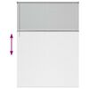 vidaXL Žalúzia na okno so záclonami Strieborná Hliník