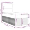 vidaXL Posteľn&yacute; r&aacute;m boxsping s matracom tmavozelen&yacute; 90x200 cm zamat