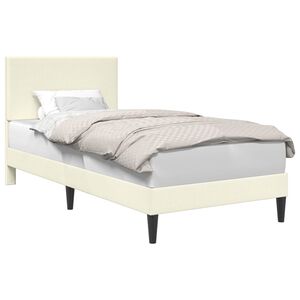 vidaXL R&aacute;m postele Kr&eacute;mov&aacute; 90 x 200 cm Kord&uacute;rov&aacute; tkanina