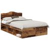vidaXL R&aacute;m postele Star&eacute; drevo 135 x 190 cm Mas&iacute;vne borovicov&eacute; drevo