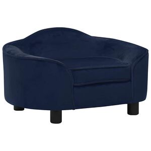 vidaXL Pohovka pre psa modr&aacute; 67x47x36 cm ply&scaron;