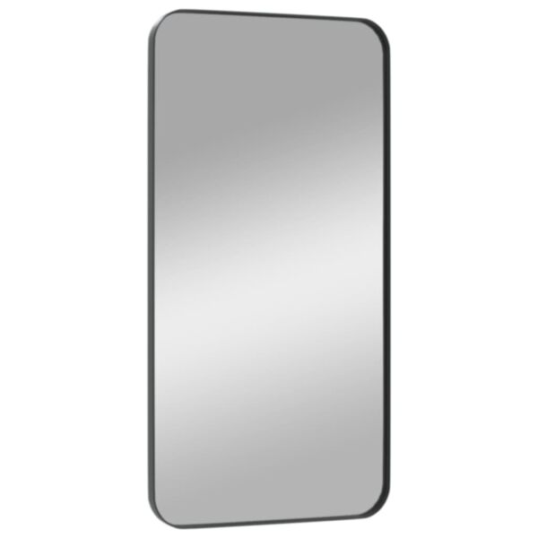 vidaXL N&aacute;stenn&eacute; zrkadlo čierne 40x80 cm obdĺžnik