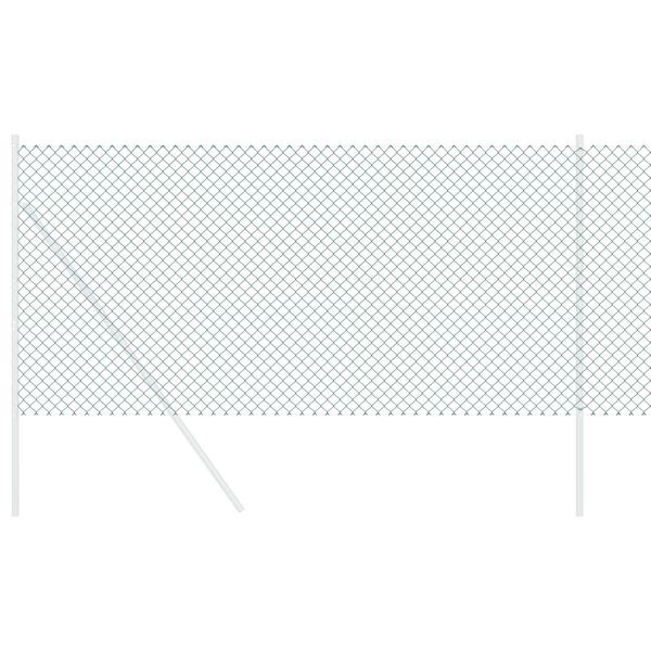 vidaXL Reťazov&yacute; plot Zelen&aacute; 25 x 1,4 m Oceľ