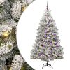 vidaXL Umel&yacute; vianočn&yacute; stromček 180 cm 300 LED Tepl&aacute; biela PVC a oceľ