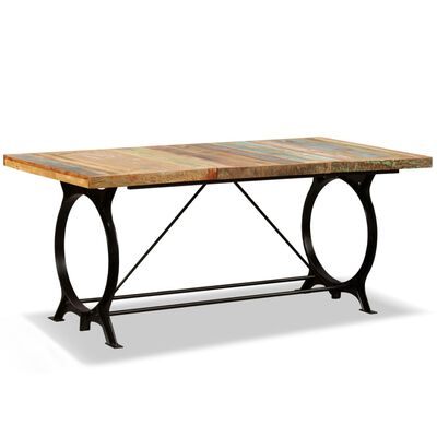 vidaXL Jedálenský stôl, recyklovaný masív 180 cm