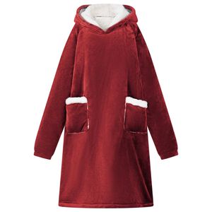 vidaXL Mikina s kapucňou Bordeaux červen&aacute; M Fleece a flanel