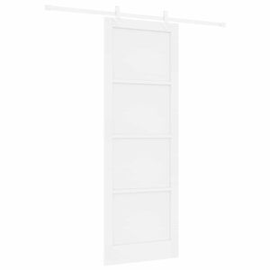 vidaXL Posuvn&eacute; dvere Biela 83 x 232 cm Borovicov&yacute; mas&iacute;v