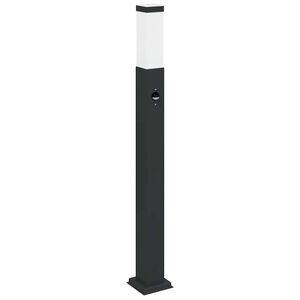 vidaXL Stĺpikov&eacute; svietidlo so senzorom 80 cm čierne IP44