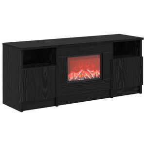 vidaXL Elektrick&yacute; krb Čierny dub 98 x 28,5 x 40,5 cm Kompozitn&eacute; drevo
