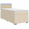 vidaXL Posteľ boxspring s matracom Kr&eacute;mov&aacute; 100 x 200 cm L&aacute;tka