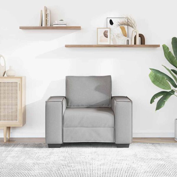 vidaXL Pohovka, siv&aacute;, 100x78x84 cm, l&aacute;tka