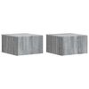 vidaXL N&aacute;stenn&aacute; nočn&aacute; skrinka 2 pcs Siv&aacute; sonoma 33 x 34,5 x 20 cm
