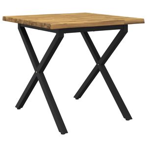 vidaXL St&ocirc;l s živ&yacute;m okrajom 60 x 55 x 75 cm Pevn&eacute; ak&aacute;ciov&eacute; drevo