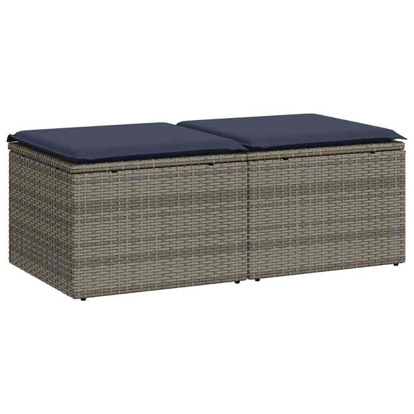 vidaXL 2-dielna záhradná súprava pohoviek s vankúšmi polyratan akácia