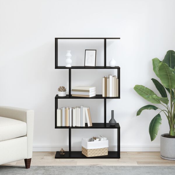 vidaXL Knižnica Čierny dub 70 x 24 x 129 cm Kompozitn&eacute; drevo