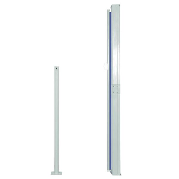 vidaXL Zaťahovacia bočná markíza na terasu 170x300 cm, modrá