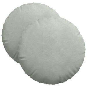 vidaXL Vank&uacute;&scaron;e na sedenie 2 pcs Svetlosiv&aacute; &Oslash; 40 x 13 cm Zamat