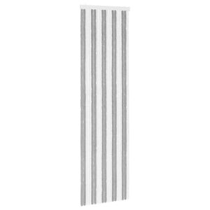 vidaXL Z&aacute;ves proti hmyzu z chenille &Scaron;ed&yacute; a biely 56 x 200 cm 100% PP