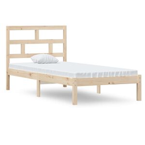 vidaXL Posteľn&yacute; r&aacute;m 90x190 cm jednol&ocirc;žko mas&iacute;vne drevo