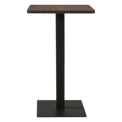 vidaXL Bistro stolík, farba tmavého jaseňa 70x70x107 cm