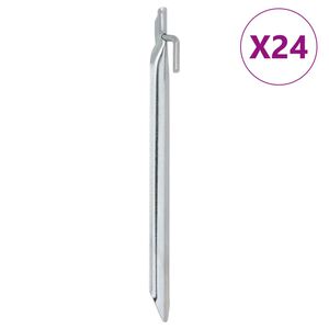 vidaXL Stanov&eacute; kol&iacute;ky 24 ks v tvare V 25 cm &Oslash;20 mm pozinkovan&aacute; oceľ