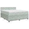 vidaXL Posteľ boxspring s matracom Svetlosiv&aacute; 140 x 190 cm Zamat