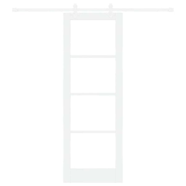 vidaXL Posuvné dvere Biela 73,5 x 211 cm