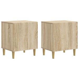 vidaXL Nočn&yacute; stol&iacute;k 2 ks Dub sonoma 43 x 34,5 x 50 cm Kompozitn&eacute; drevo
