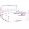 vidaXL Posteľn&yacute; r&aacute;m boxspring s matracom modr&yacute; 180x200 cm l&aacute;tka
